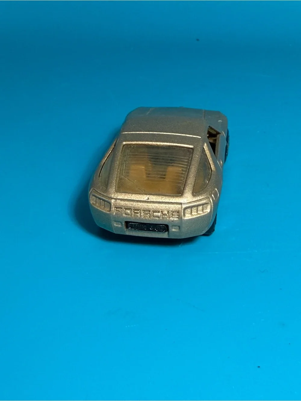 Vintage Matchbox Superfast No 59 Porsche 928 Tan Interior Amber Glass 1979